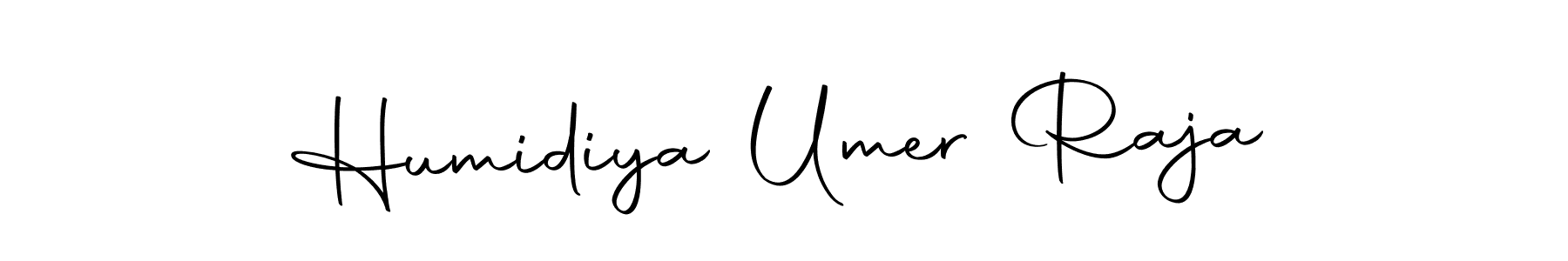 Use a signature maker to create a handwritten signature online. With this signature software, you can design (Autography-DOLnW) your own signature for name Humidiya Umer Raja. Humidiya Umer Raja signature style 10 images and pictures png