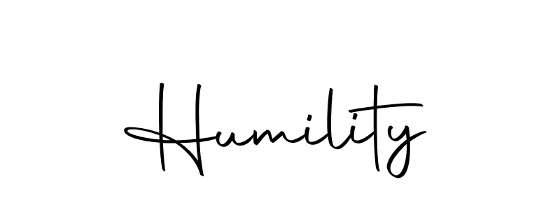 Make a beautiful signature design for name Humility. Use this online signature maker to create a handwritten signature for free. Humility signature style 10 images and pictures png