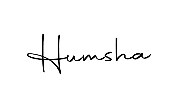 Design your own signature with our free online signature maker. With this signature software, you can create a handwritten (Autography-DOLnW) signature for name Humsha. Humsha signature style 10 images and pictures png