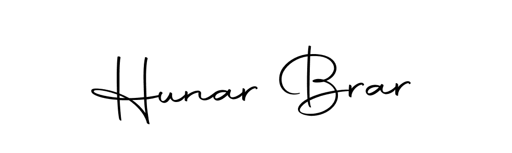 How to make Hunar Brar signature? Autography-DOLnW is a professional autograph style. Create handwritten signature for Hunar Brar name. Hunar Brar signature style 10 images and pictures png