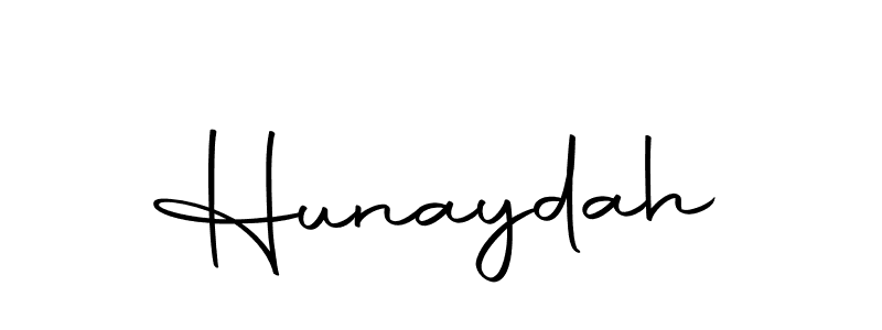 Make a beautiful signature design for name Hunaydah. Use this online signature maker to create a handwritten signature for free. Hunaydah signature style 10 images and pictures png