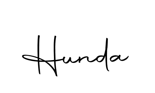 Use a signature maker to create a handwritten signature online. With this signature software, you can design (Autography-DOLnW) your own signature for name Hunda. Hunda signature style 10 images and pictures png