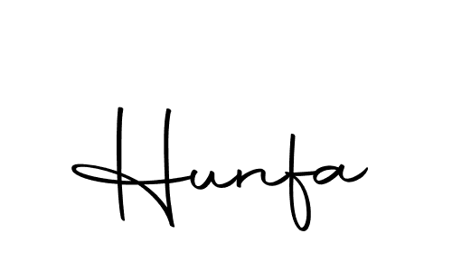 Hunfa stylish signature style. Best Handwritten Sign (Autography-DOLnW) for my name. Handwritten Signature Collection Ideas for my name Hunfa. Hunfa signature style 10 images and pictures png