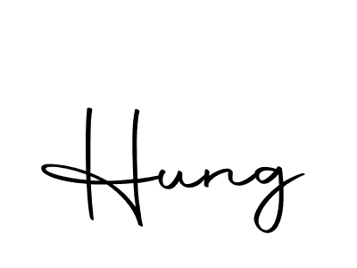 Create a beautiful signature design for name Hung. With this signature (Autography-DOLnW) fonts, you can make a handwritten signature for free. Hung signature style 10 images and pictures png