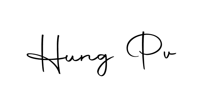 Design your own signature with our free online signature maker. With this signature software, you can create a handwritten (Autography-DOLnW) signature for name Hung Pv. Hung Pv signature style 10 images and pictures png