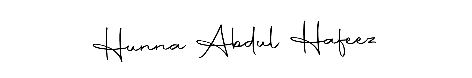 Make a short Hunna Abdul Hafeez signature style. Manage your documents anywhere anytime using Autography-DOLnW. Create and add eSignatures, submit forms, share and send files easily. Hunna Abdul Hafeez signature style 10 images and pictures png