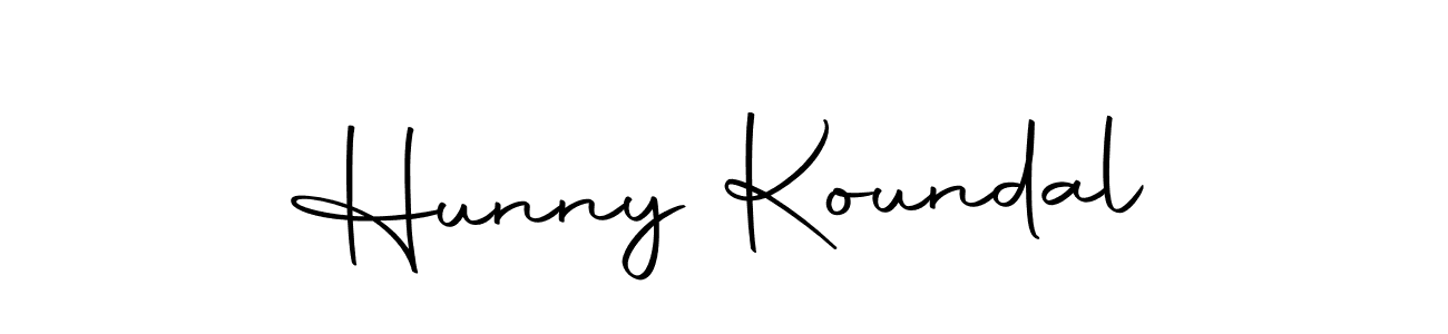 Hunny Koundal stylish signature style. Best Handwritten Sign (Autography-DOLnW) for my name. Handwritten Signature Collection Ideas for my name Hunny Koundal. Hunny Koundal signature style 10 images and pictures png