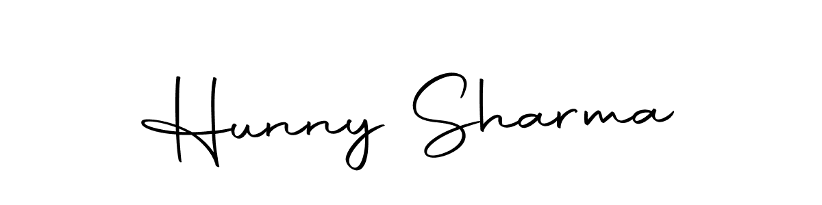 Use a signature maker to create a handwritten signature online. With this signature software, you can design (Autography-DOLnW) your own signature for name Hunny Sharma. Hunny Sharma signature style 10 images and pictures png