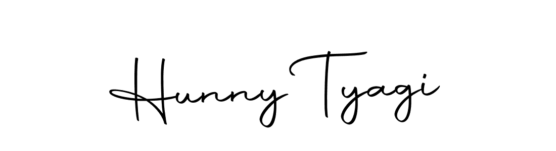 Hunny Tyagi stylish signature style. Best Handwritten Sign (Autography-DOLnW) for my name. Handwritten Signature Collection Ideas for my name Hunny Tyagi. Hunny Tyagi signature style 10 images and pictures png