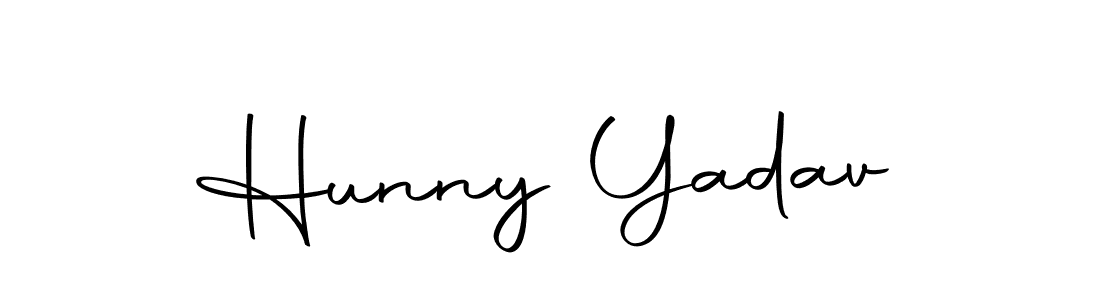 Make a beautiful signature design for name Hunny Yadav. With this signature (Autography-DOLnW) style, you can create a handwritten signature for free. Hunny Yadav signature style 10 images and pictures png