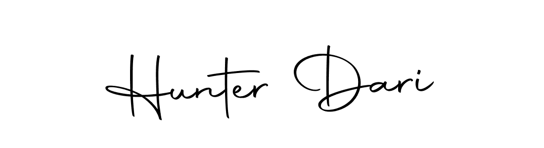 Make a beautiful signature design for name Hunter Dari. With this signature (Autography-DOLnW) style, you can create a handwritten signature for free. Hunter Dari signature style 10 images and pictures png