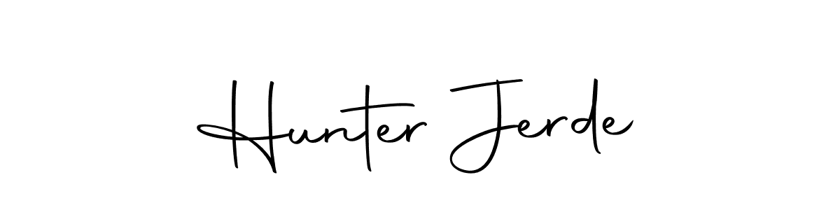 Similarly Autography-DOLnW is the best handwritten signature design. Signature creator online .You can use it as an online autograph creator for name Hunter Jerde. Hunter Jerde signature style 10 images and pictures png