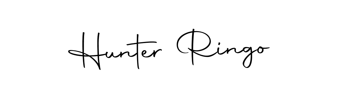 Here are the top 10 professional signature styles for the name Hunter Ringo. These are the best autograph styles you can use for your name. Hunter Ringo signature style 10 images and pictures png