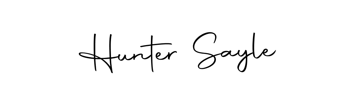 How to make Hunter Sayle signature? Autography-DOLnW is a professional autograph style. Create handwritten signature for Hunter Sayle name. Hunter Sayle signature style 10 images and pictures png