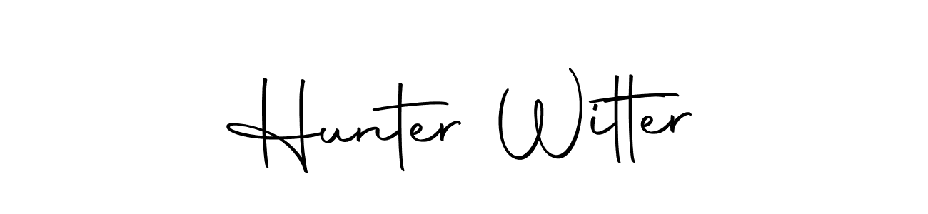 Hunter Witter stylish signature style. Best Handwritten Sign (Autography-DOLnW) for my name. Handwritten Signature Collection Ideas for my name Hunter Witter. Hunter Witter signature style 10 images and pictures png