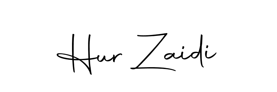 Use a signature maker to create a handwritten signature online. With this signature software, you can design (Autography-DOLnW) your own signature for name Hur Zaidi. Hur Zaidi signature style 10 images and pictures png