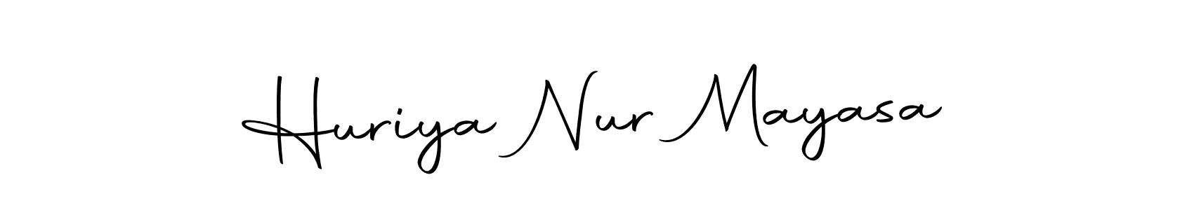 Huriya Nur Mayasa stylish signature style. Best Handwritten Sign (Autography-DOLnW) for my name. Handwritten Signature Collection Ideas for my name Huriya Nur Mayasa. Huriya Nur Mayasa signature style 10 images and pictures png