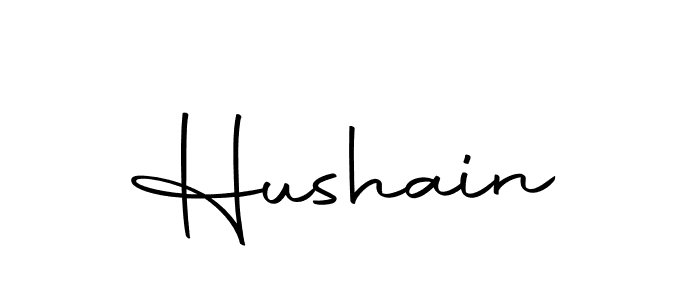 Design your own signature with our free online signature maker. With this signature software, you can create a handwritten (Autography-DOLnW) signature for name Hushain. Hushain signature style 10 images and pictures png