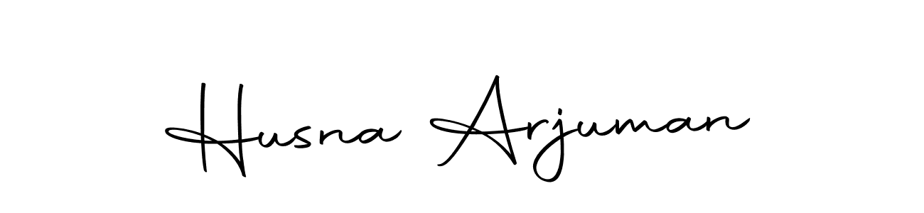 This is the best signature style for the Husna Arjuman name. Also you like these signature font (Autography-DOLnW). Mix name signature. Husna Arjuman signature style 10 images and pictures png