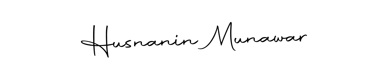 Design your own signature with our free online signature maker. With this signature software, you can create a handwritten (Autography-DOLnW) signature for name Husnanin Munawar. Husnanin Munawar signature style 10 images and pictures png