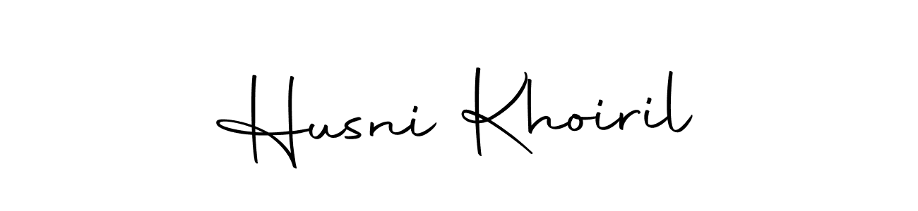 Autography-DOLnW is a professional signature style that is perfect for those who want to add a touch of class to their signature. It is also a great choice for those who want to make their signature more unique. Get Husni Khoiril name to fancy signature for free. Husni Khoiril signature style 10 images and pictures png