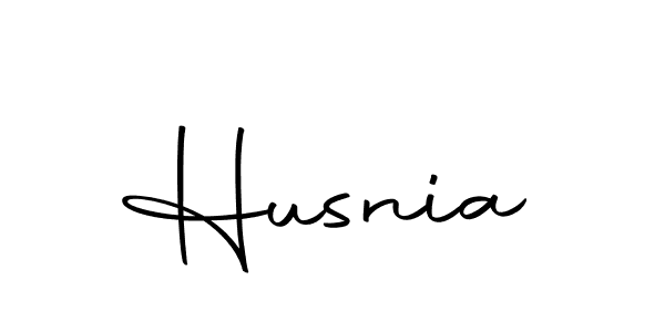The best way (Autography-DOLnW) to make a short signature is to pick only two or three words in your name. The name Husnia include a total of six letters. For converting this name. Husnia signature style 10 images and pictures png
