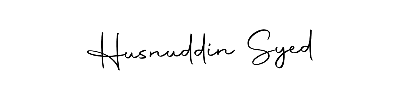 Husnuddin Syed stylish signature style. Best Handwritten Sign (Autography-DOLnW) for my name. Handwritten Signature Collection Ideas for my name Husnuddin Syed. Husnuddin Syed signature style 10 images and pictures png