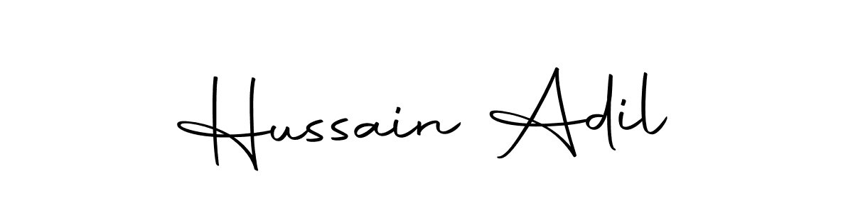 Make a beautiful signature design for name Hussain Adil. Use this online signature maker to create a handwritten signature for free. Hussain Adil signature style 10 images and pictures png