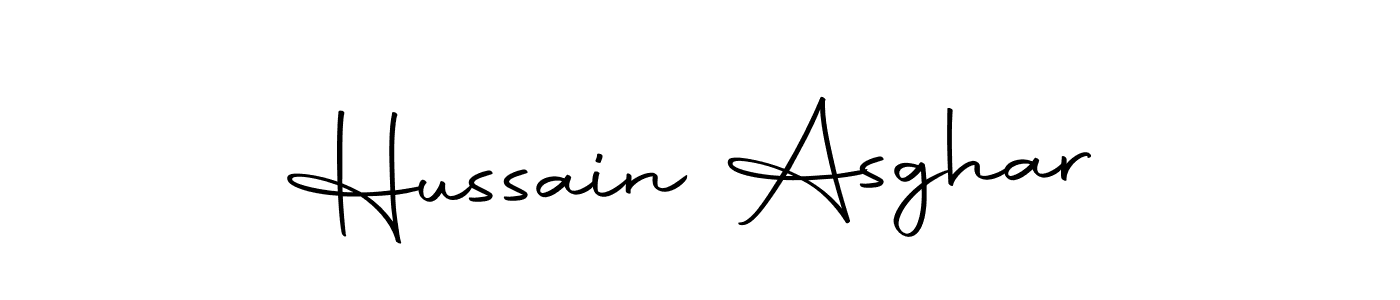The best way (Autography-DOLnW) to make a short signature is to pick only two or three words in your name. The name Hussain Asghar include a total of six letters. For converting this name. Hussain Asghar signature style 10 images and pictures png