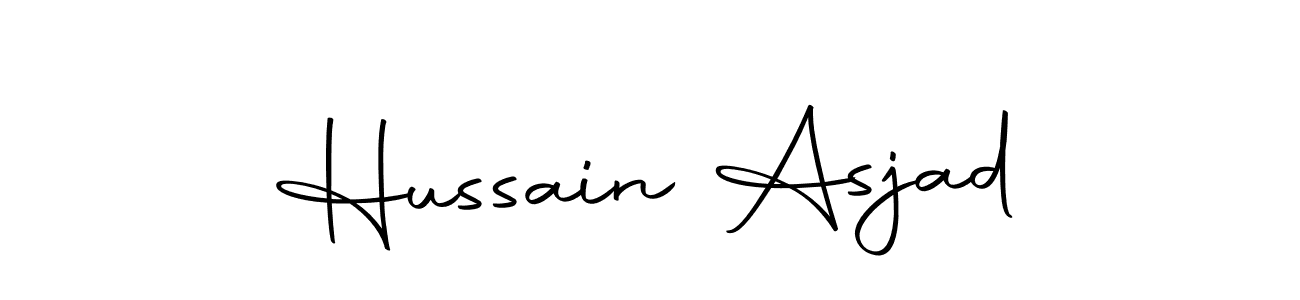 Create a beautiful signature design for name Hussain Asjad. With this signature (Autography-DOLnW) fonts, you can make a handwritten signature for free. Hussain Asjad signature style 10 images and pictures png