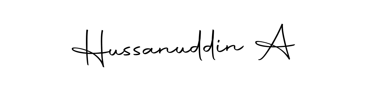 Here are the top 10 professional signature styles for the name Hussanuddin A. These are the best autograph styles you can use for your name. Hussanuddin A signature style 10 images and pictures png