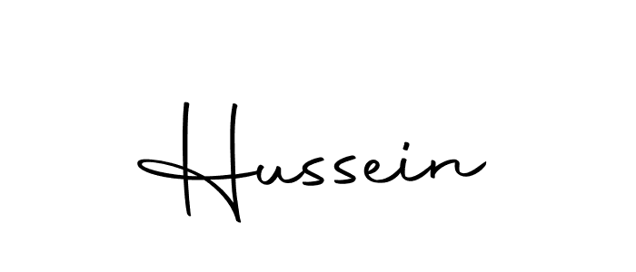 Create a beautiful signature design for name Hussein. With this signature (Autography-DOLnW) fonts, you can make a handwritten signature for free. Hussein signature style 10 images and pictures png