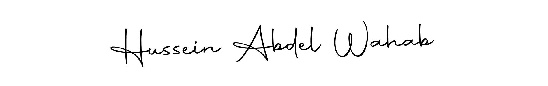 Make a beautiful signature design for name Hussein Abdel Wahab. Use this online signature maker to create a handwritten signature for free. Hussein Abdel Wahab signature style 10 images and pictures png