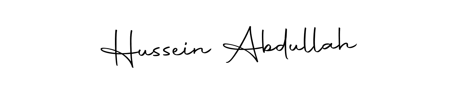 The best way (Autography-DOLnW) to make a short signature is to pick only two or three words in your name. The name Hussein Abdullah include a total of six letters. For converting this name. Hussein Abdullah signature style 10 images and pictures png