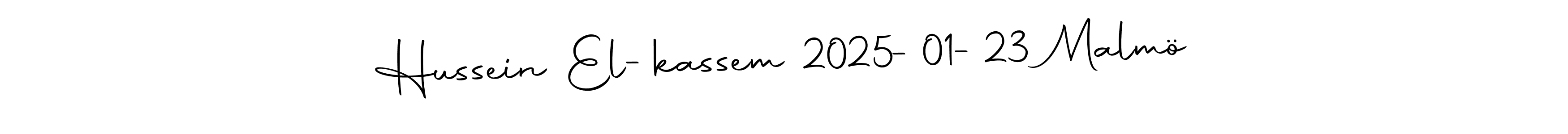 Make a beautiful signature design for name Hussein El-kassem 2025-01-23 Malmö. With this signature (Autography-DOLnW) style, you can create a handwritten signature for free. Hussein El-kassem 2025-01-23 Malmö signature style 10 images and pictures png