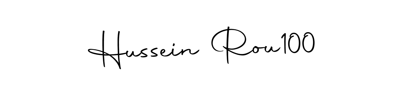 Design your own signature with our free online signature maker. With this signature software, you can create a handwritten (Autography-DOLnW) signature for name Hussein Rou100. Hussein Rou100 signature style 10 images and pictures png