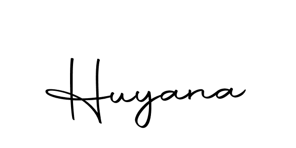 How to make Huyana signature? Autography-DOLnW is a professional autograph style. Create handwritten signature for Huyana name. Huyana signature style 10 images and pictures png