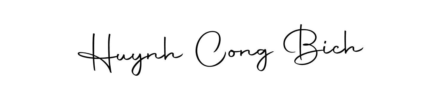 Design your own signature with our free online signature maker. With this signature software, you can create a handwritten (Autography-DOLnW) signature for name Huynh Cong Bich. Huynh Cong Bich signature style 10 images and pictures png