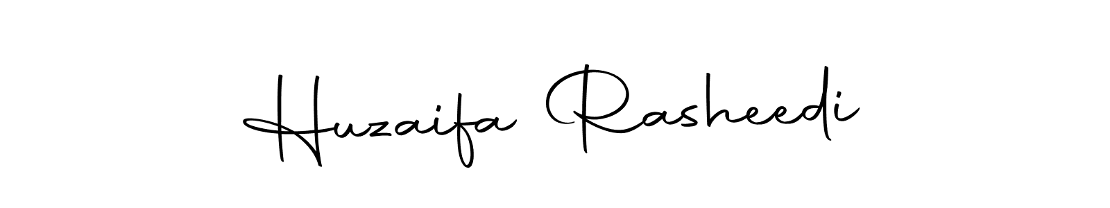 How to make Huzaifa Rasheedi name signature. Use Autography-DOLnW style for creating short signs online. This is the latest handwritten sign. Huzaifa Rasheedi signature style 10 images and pictures png