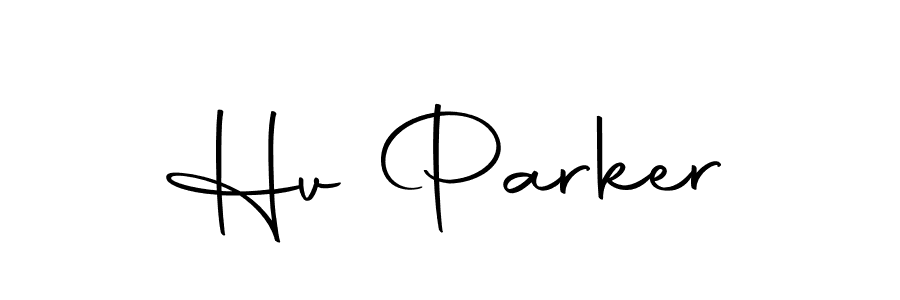 Design your own signature with our free online signature maker. With this signature software, you can create a handwritten (Autography-DOLnW) signature for name Hv Parker. Hv Parker signature style 10 images and pictures png