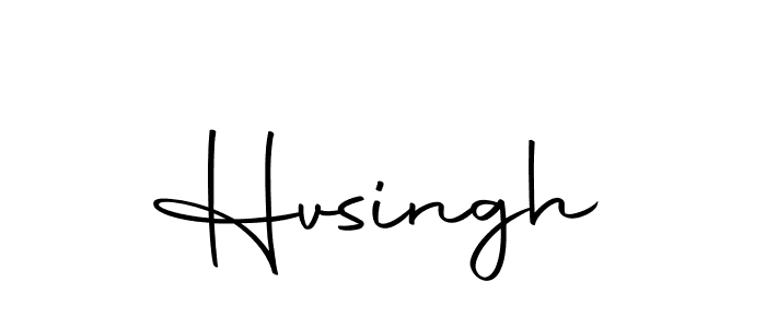 You should practise on your own different ways (Autography-DOLnW) to write your name (Hvsingh) in signature. don't let someone else do it for you. Hvsingh signature style 10 images and pictures png