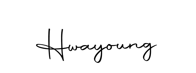 Make a beautiful signature design for name Hwayoung. With this signature (Autography-DOLnW) style, you can create a handwritten signature for free. Hwayoung signature style 10 images and pictures png