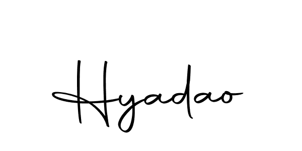 How to make Hyadao signature? Autography-DOLnW is a professional autograph style. Create handwritten signature for Hyadao name. Hyadao signature style 10 images and pictures png