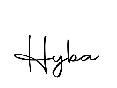 Create a beautiful signature design for name Hyba. With this signature (Autography-DOLnW) fonts, you can make a handwritten signature for free. Hyba signature style 10 images and pictures png