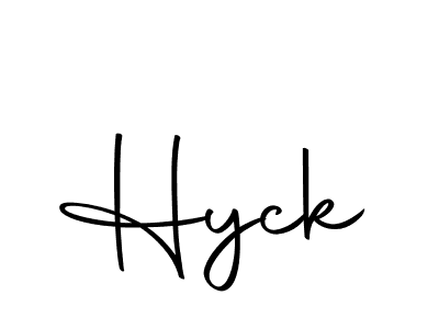 How to make Hyck signature? Autography-DOLnW is a professional autograph style. Create handwritten signature for Hyck name. Hyck signature style 10 images and pictures png