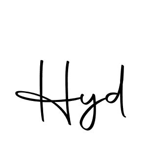 Use a signature maker to create a handwritten signature online. With this signature software, you can design (Autography-DOLnW) your own signature for name Hyd. Hyd signature style 10 images and pictures png