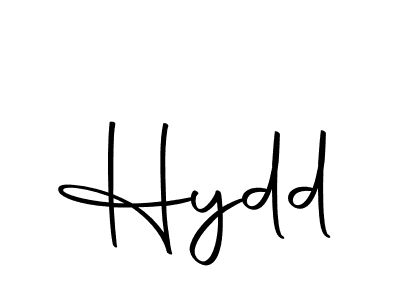 Make a beautiful signature design for name Hydd. With this signature (Autography-DOLnW) style, you can create a handwritten signature for free. Hydd signature style 10 images and pictures png