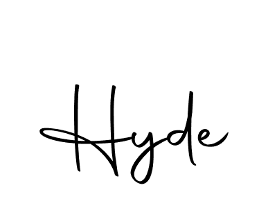 Similarly Autography-DOLnW is the best handwritten signature design. Signature creator online .You can use it as an online autograph creator for name Hyde. Hyde signature style 10 images and pictures png