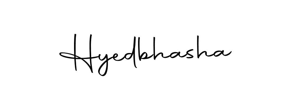 Design your own signature with our free online signature maker. With this signature software, you can create a handwritten (Autography-DOLnW) signature for name Hyedbhasha. Hyedbhasha signature style 10 images and pictures png