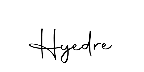 You should practise on your own different ways (Autography-DOLnW) to write your name (Hyedre) in signature. don't let someone else do it for you. Hyedre signature style 10 images and pictures png